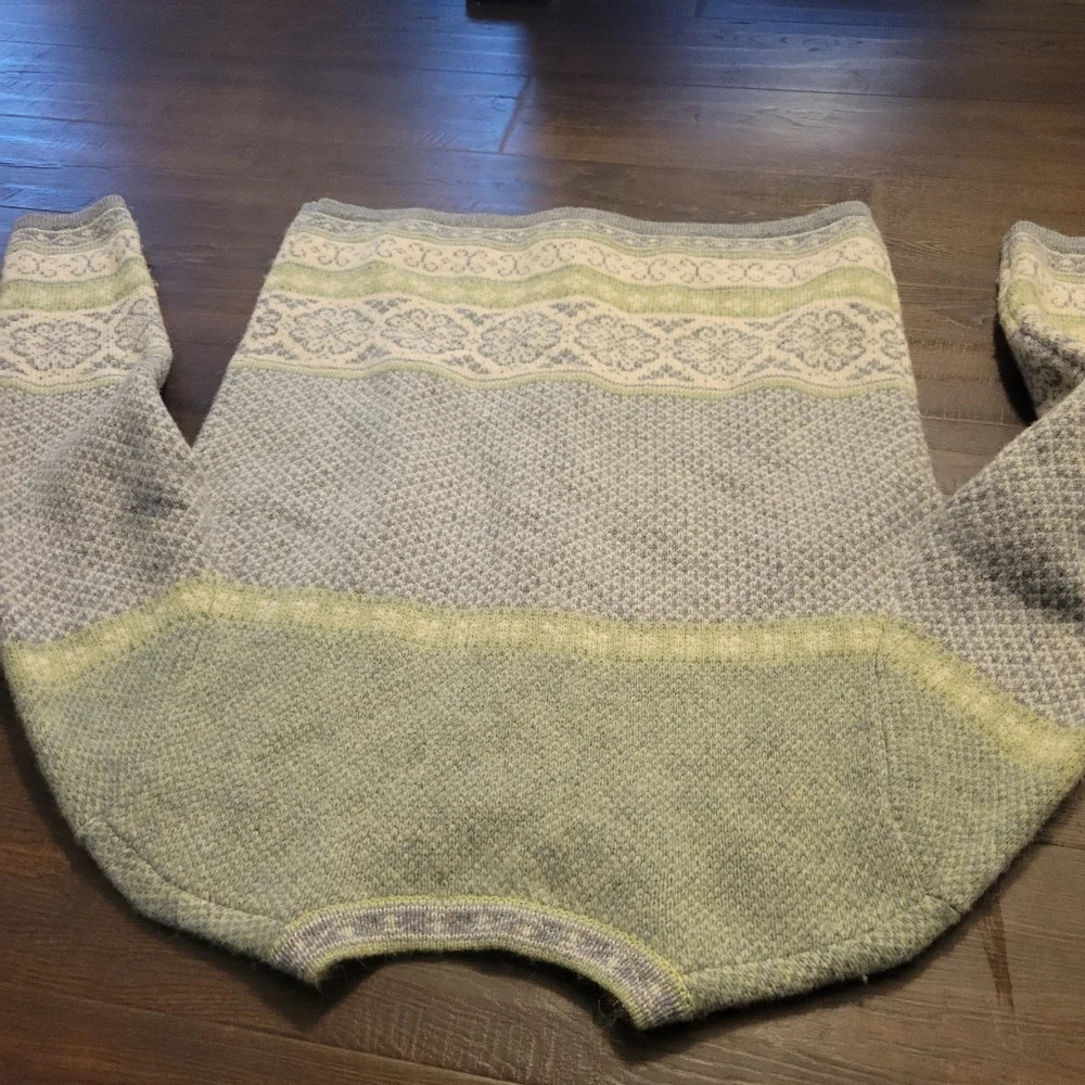 Telluride Clothing Company 100% Wool Nordic Fair Isle Cardigan Sweater Size S - Picture 5 of 5